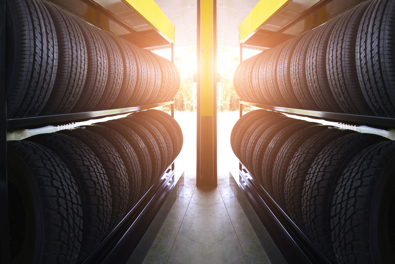 Car tires service Storage of tires