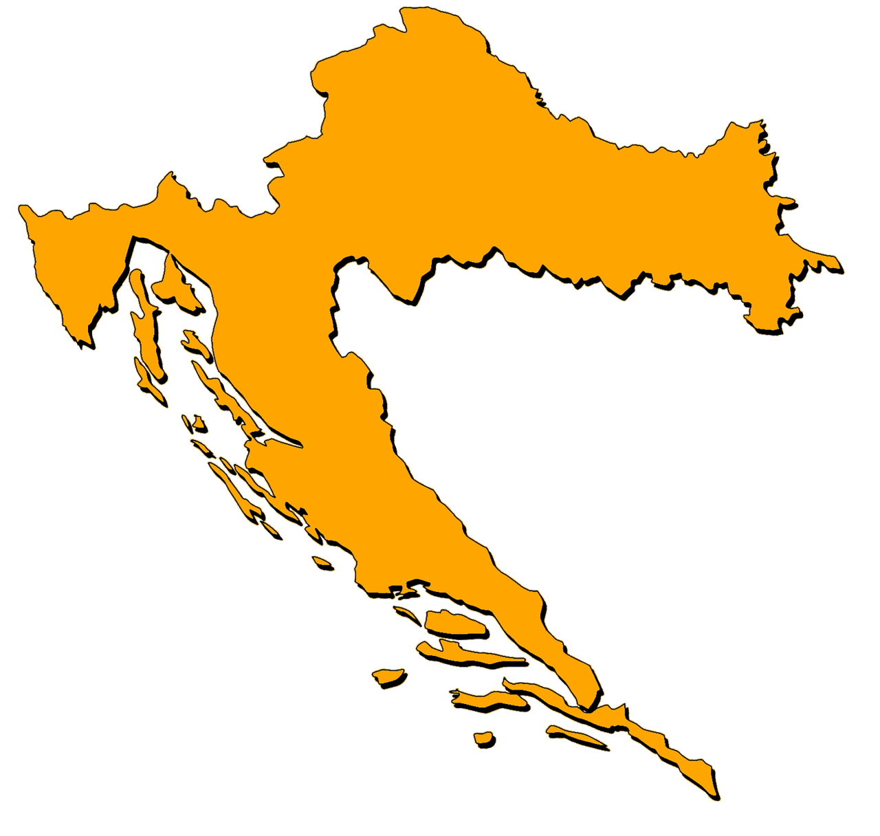 Croatia Map of Croatia