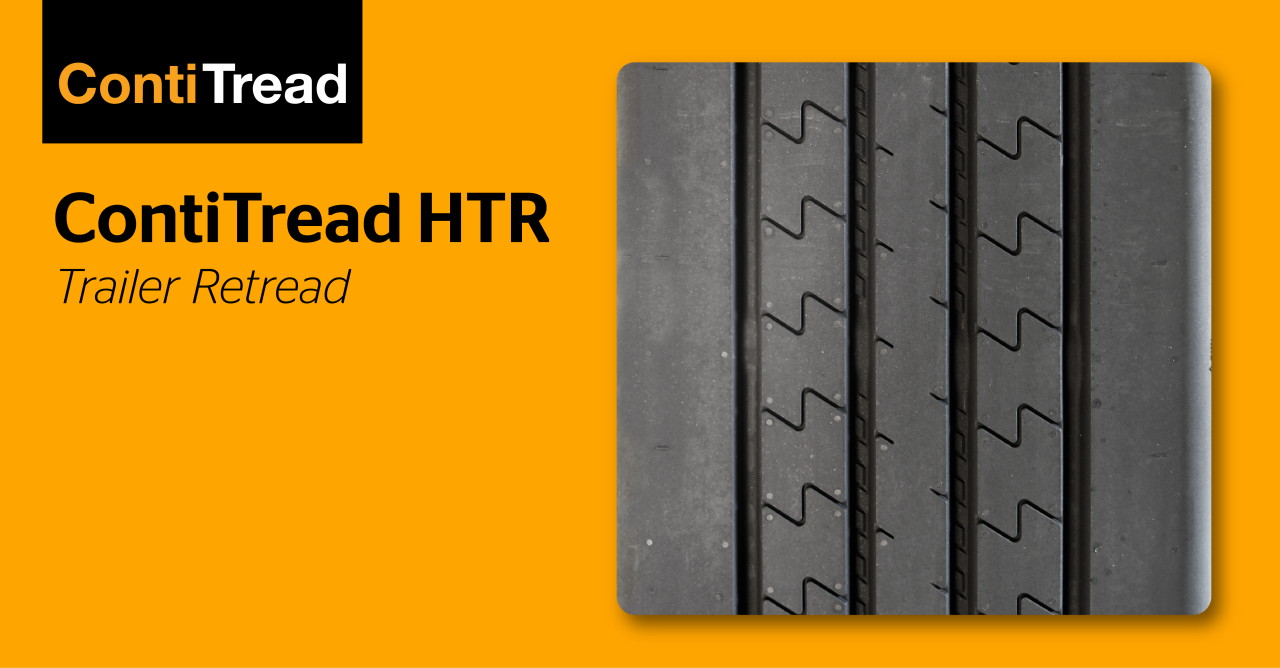 a close-up image of the tire tread shows a pattern of straight and zigzag grooves, emphasizing durability and traction for trailer use