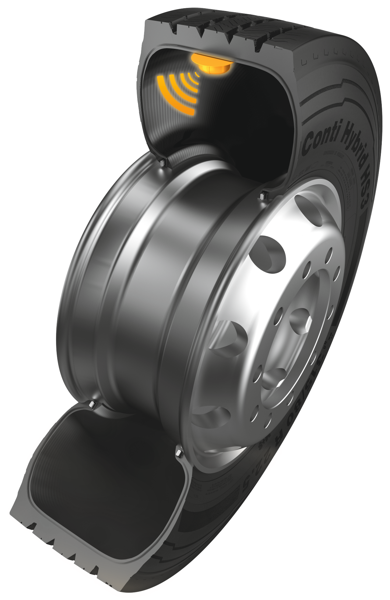sensor mounted inside tire