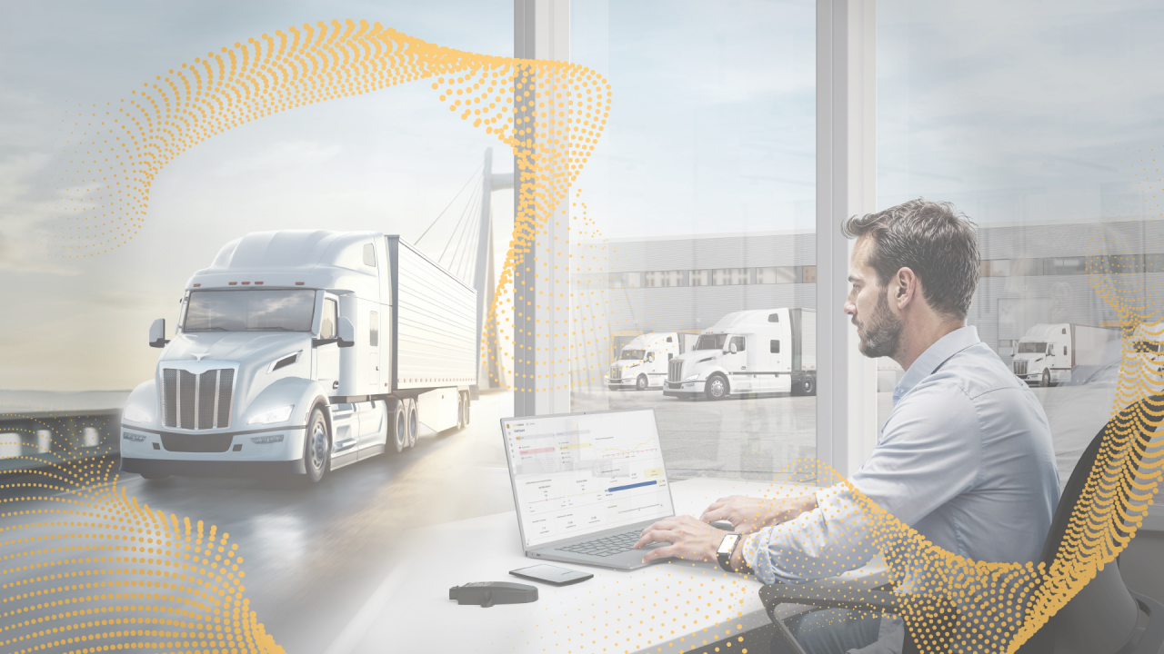 Fleet manager looking at the ContiConnect web portal